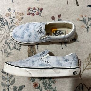 Vans x Parks Project Classic Slip-On sneakers in a tie-dye marshmallow 6.5
